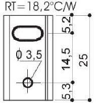 Dissipatori di calore in alluminio per componenti TO-220